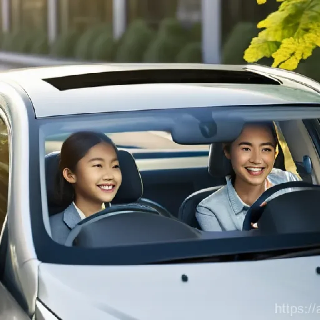 하이브리드 차량 구매 시 고려해야 할 사항 - **Prompt 1: Serene City Commute in a Hybrid Car**
    "A modern, sleek full-hybrid sedan, in a vibra...