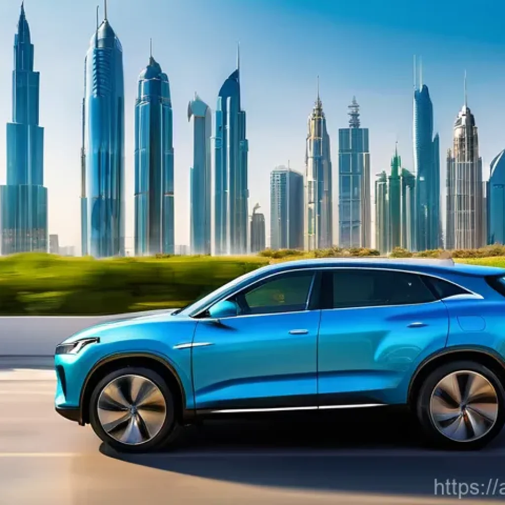 하이브리드 차량의 기술적 장점 - **Prompt 1: Urban Efficiency and Serenity**
    A highly detailed, realistic image of a sleek, moder...