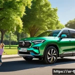 하이브리드 차량의 다양한 브랜드 소개 - **Prompt 1: The Sustainable Family Journey**
    "A cheerful and diverse family, consisting of two a...