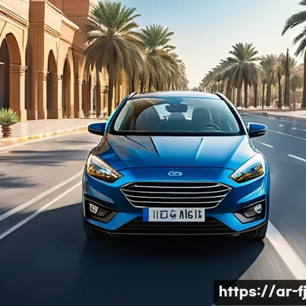 하이브리드 차량의 성능을 높이는 연비 주행 팁 - A modern hybrid car driving smoothly on a sunny urban road in an Arabic city, featuring traditional ...
